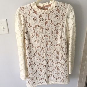 Bell sleeve lace dress